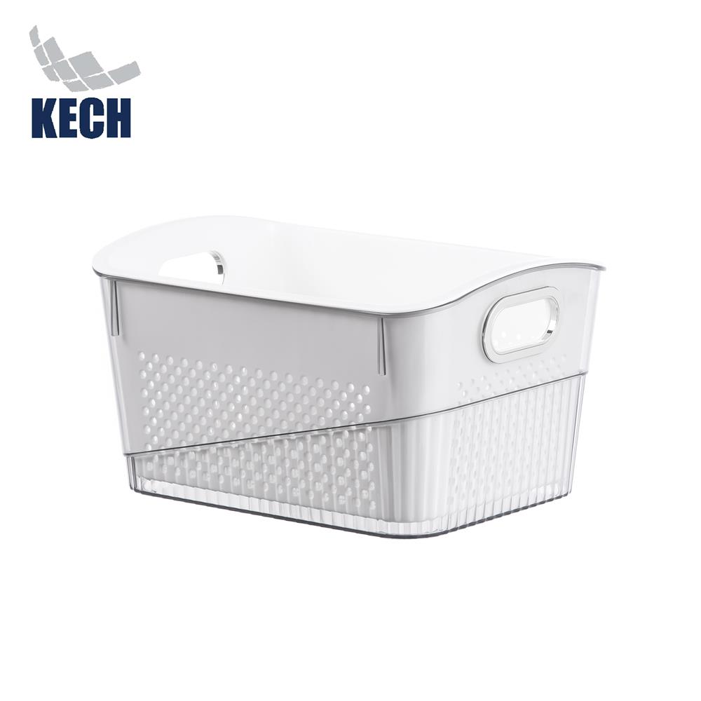 ตะกร้า 2 ชั้นมีร่องจับ KECH SYPA SIZE S 26.5x18.5x14.5 ซม.