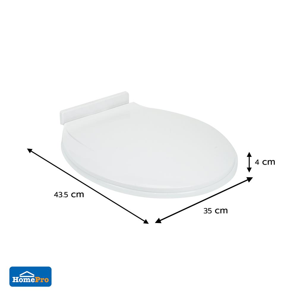 ฝารองนั่งพลาสติก MOYA MY-R3 สีขาว