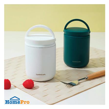 กระติกสุญญากาศเก็บอาหาร LOCKNLOCK METRO 300 มล. สีเขียว_2