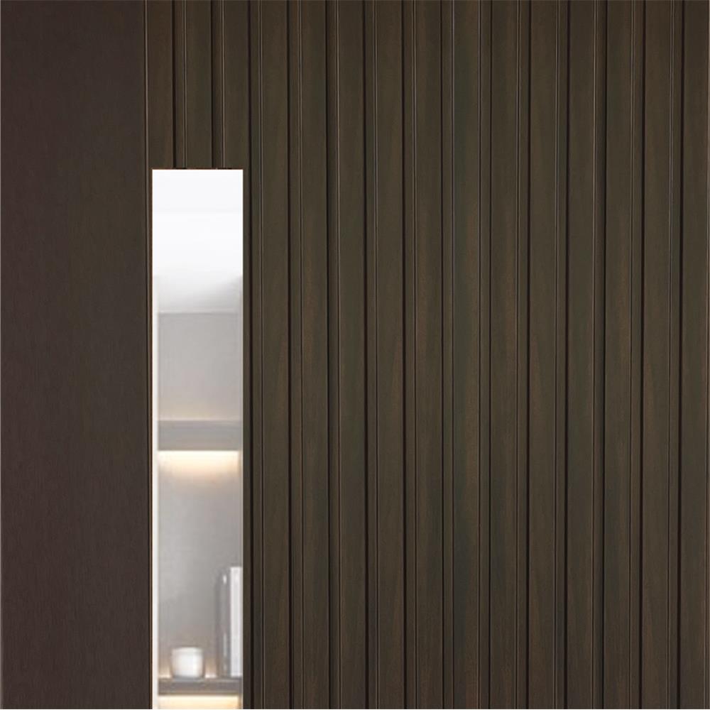 ประตูภายในโพลีสไตรีน ไม่เจาะลูกบิด LINEDEKOR ONE FIFTH 80x200 ซม. สีโอ๊ค