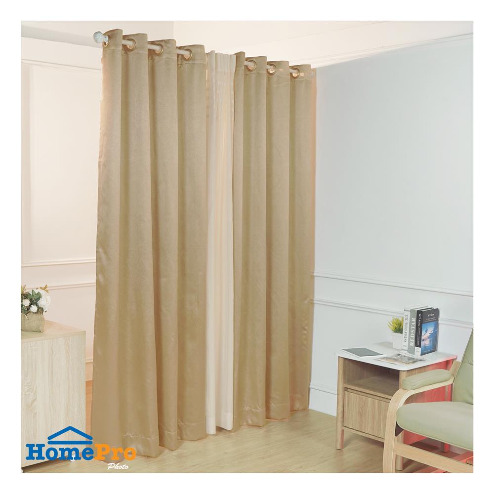 ผ้าม่าน EYELET HOME LIVING STYLE HENDRIX UV 150X220 ซม. สีทอง