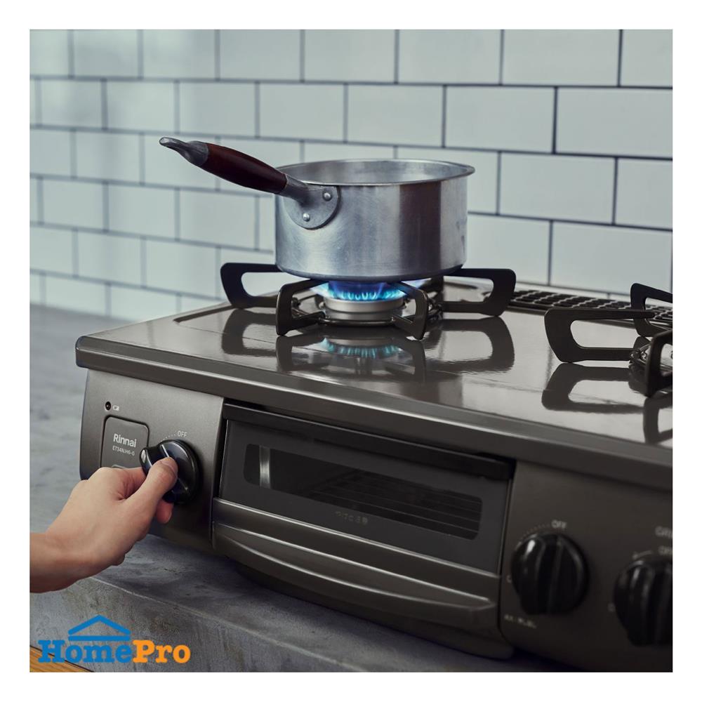 เตาแก๊สตั้งโต๊ะ 2 หัวแก๊ส RINNAI ET34NJH6-G