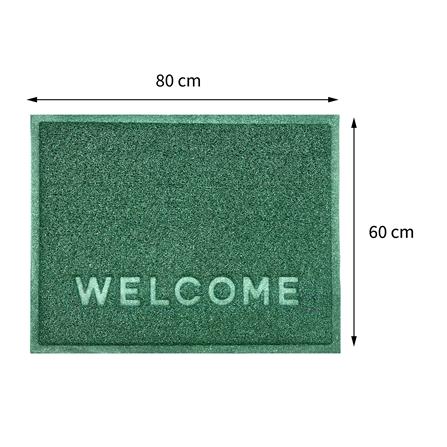 พรมเช็ดเท้าดักฝุ่น HOME LIVING STYLE W.NEO 60X80 ซม. สีเขียว_8