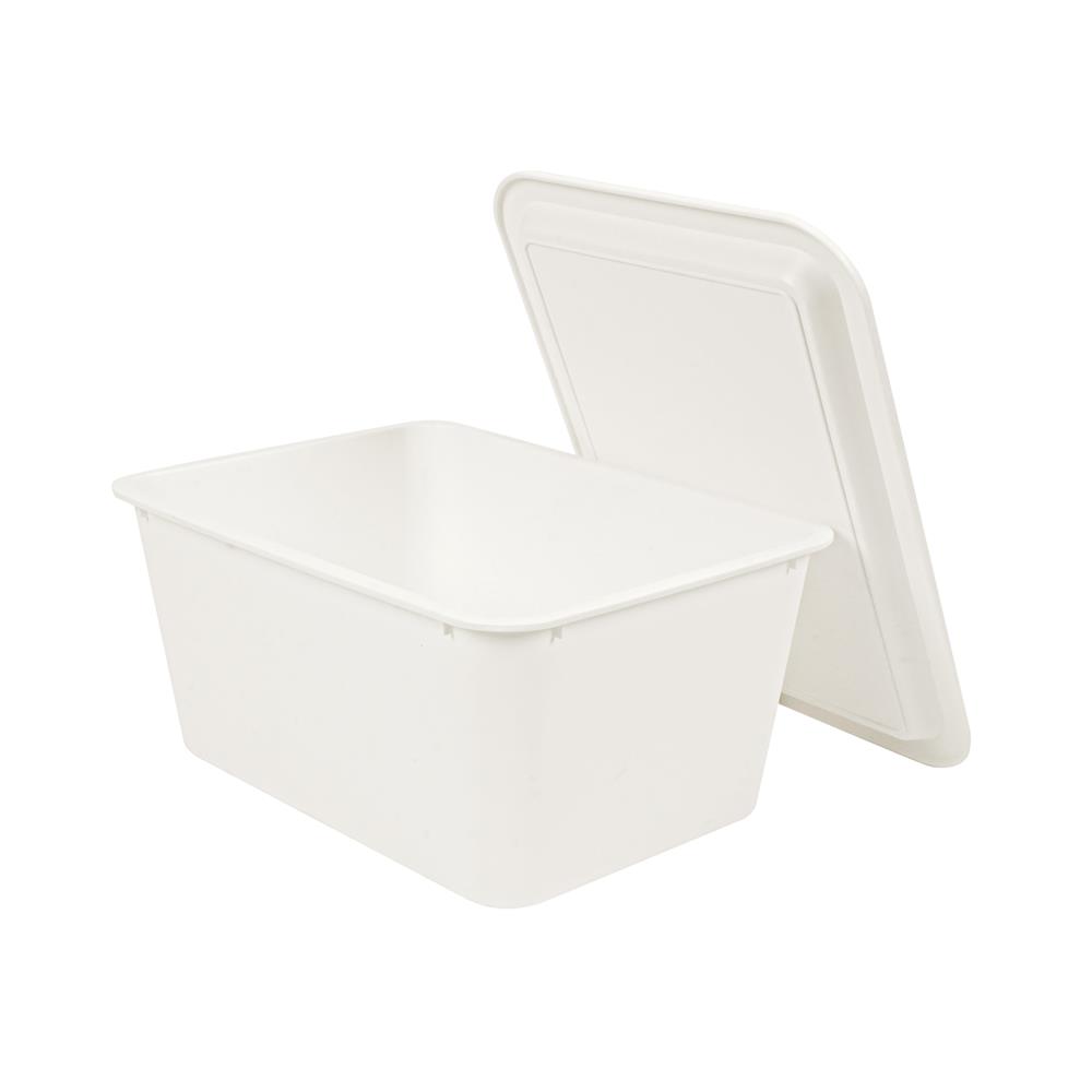 กล่องฝาปิด STACKO LITTLE SIZE S 26x19x11.5 ซม. สีขาว