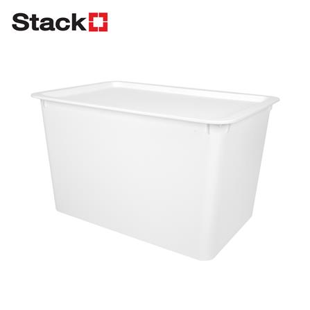 กล่องฝาปิด STACKO LITTLE SIZE XXL 37.5x25.5x22 ซม. สีขาว_0