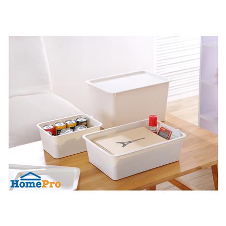 กล่องฝาปิด STACKO LITTLE SIZE XXL 37.5x25.5x22 ซม. สีขาว_5