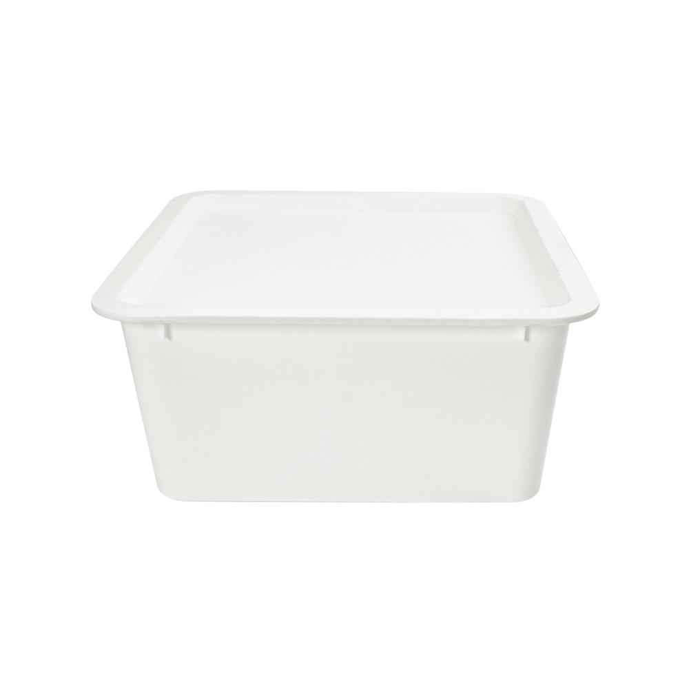 กล่องฝาปิด STACKO LITTLE SIZE M 27x27x12.5 ซม. สีขาว