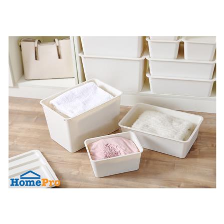 กล่องฝาปิด STACKO LITTLE SIZE M 27x27x12.5 ซม. สีขาว_3