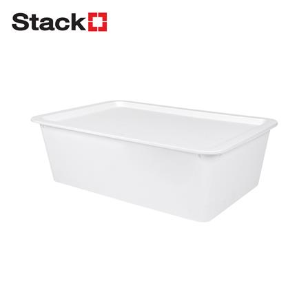 กล่องฝาปิด STACKO LITTLE SIZE XL 37.5x25.5x11.5 ซม. สีขาว_0