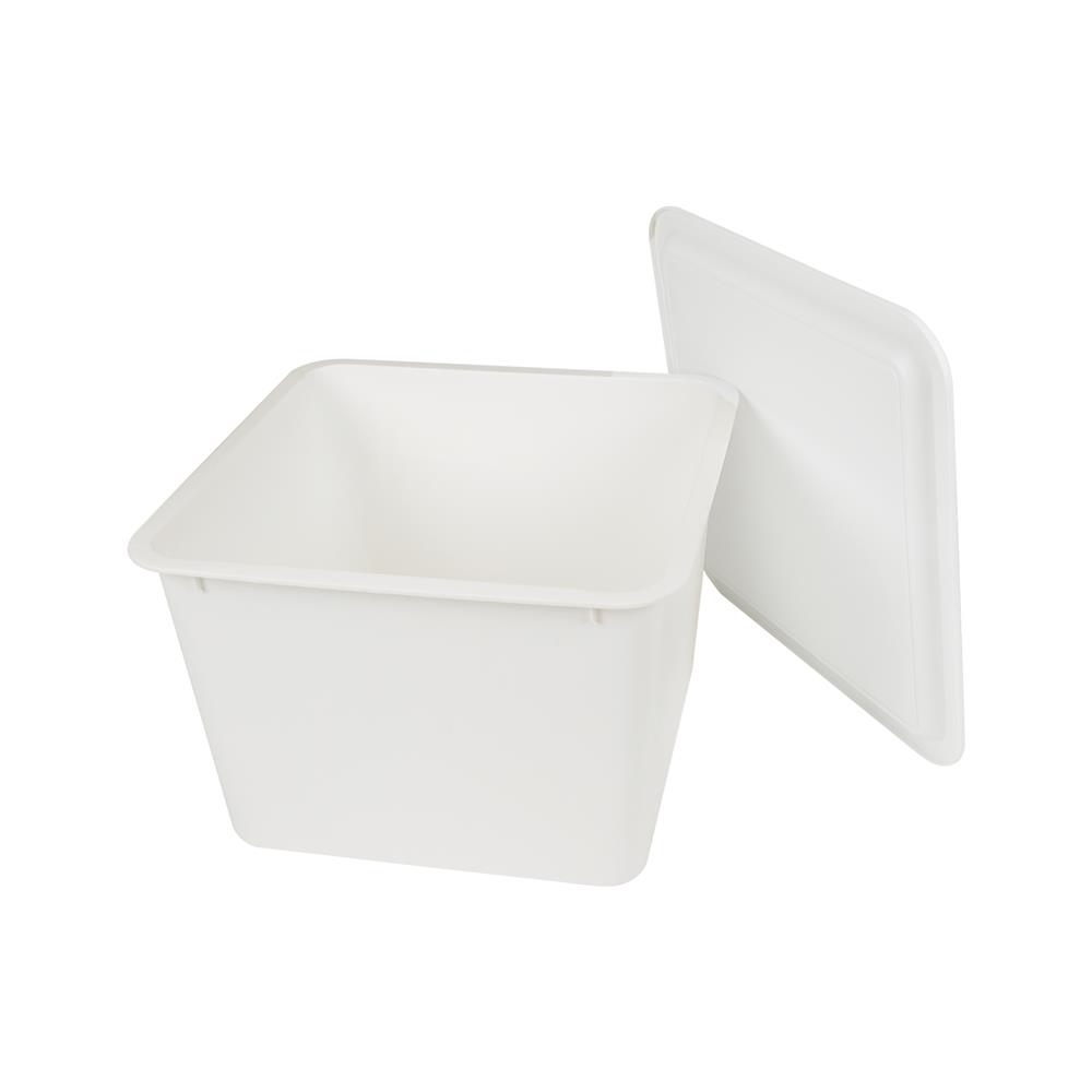 กล่องฝาปิด STACKO LITTLE SIZE L 27x27x18 ซม. สีขาว