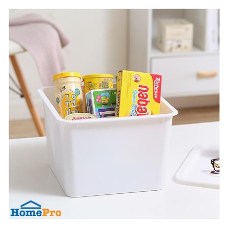 กล่องฝาปิด STACKO LITTLE SIZE L 27x27x18 ซม. สีขาว_3