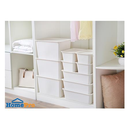 กล่องฝาปิด STACKO LITTLE SIZE L 27x27x18 ซม. สีขาว_5