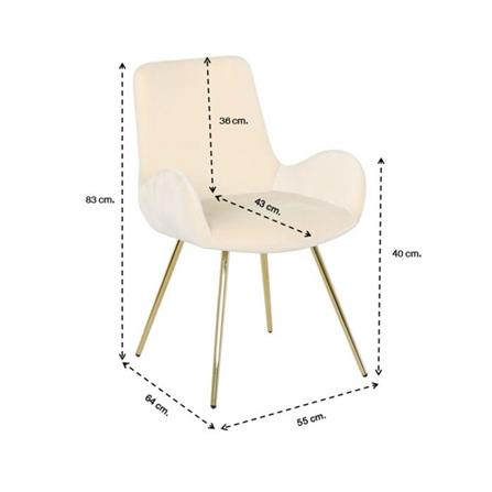 เก้าอี้ทานข้าว SB FURNITURE YOUTO 19198836 สีครีม_5