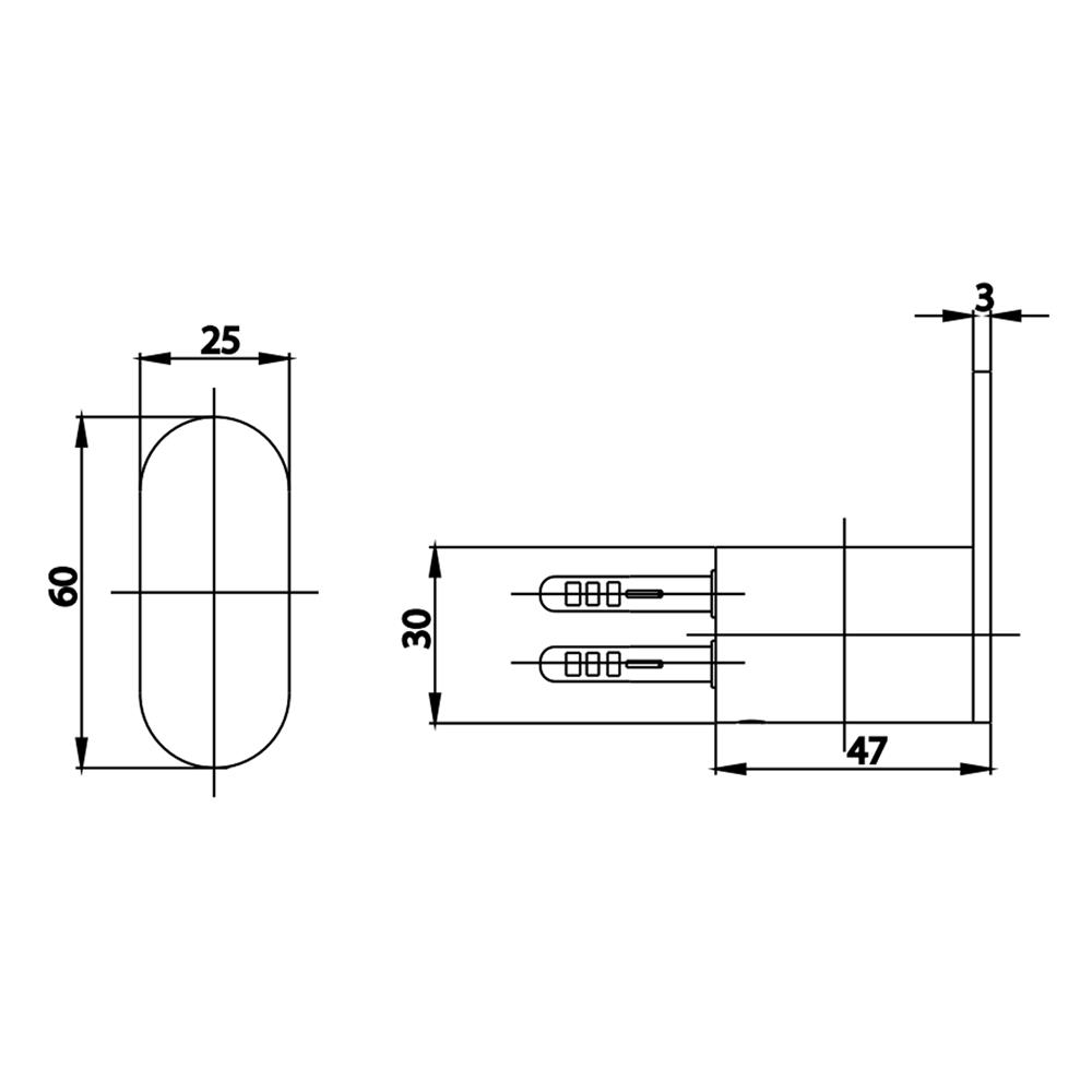 ขอแขวนผ้า COTTO CT0281GG(HM) สีเทา