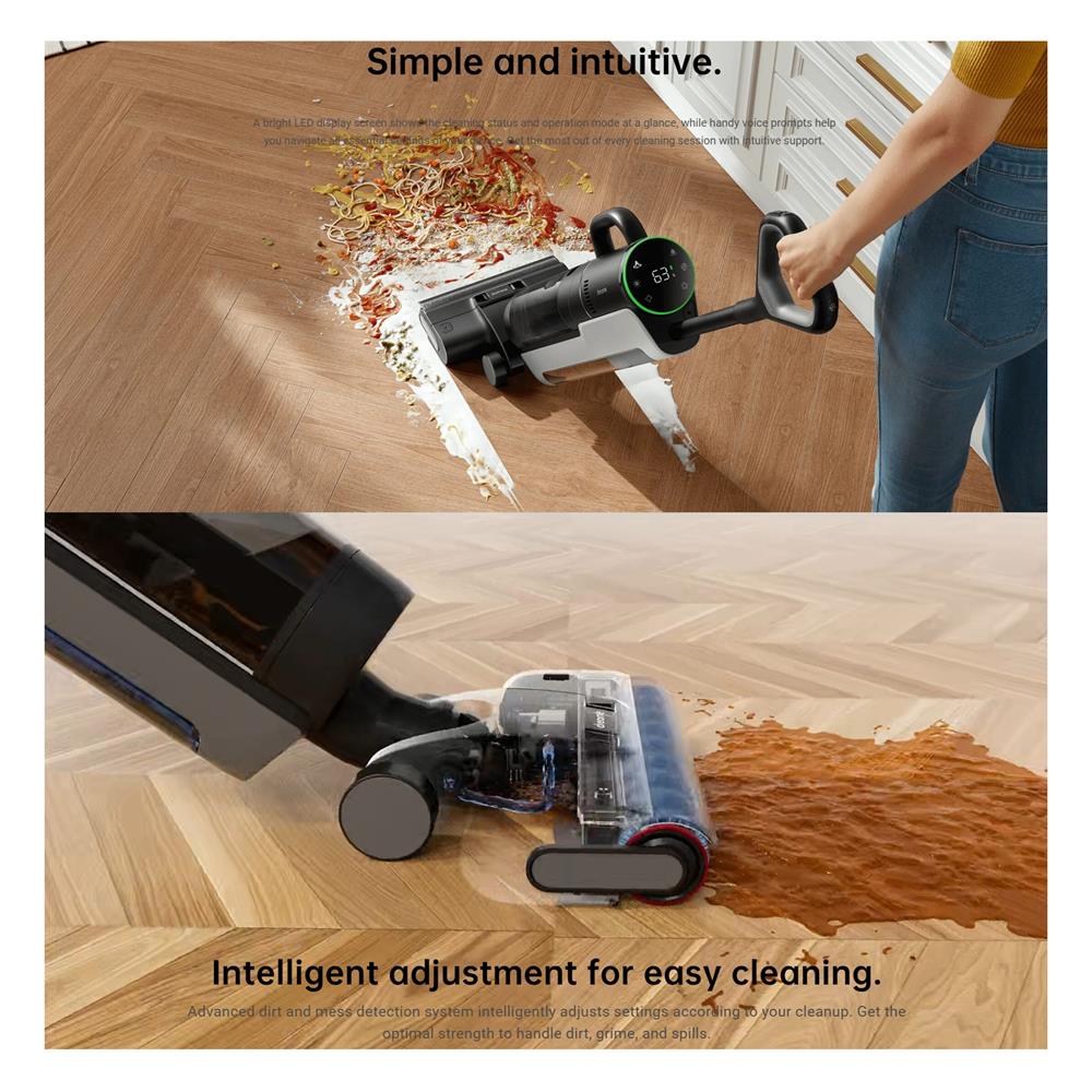 เครื่องทำความสะอาดแบบด้าม DREAME DRE-HHV4 H12 DUAL สีดำ