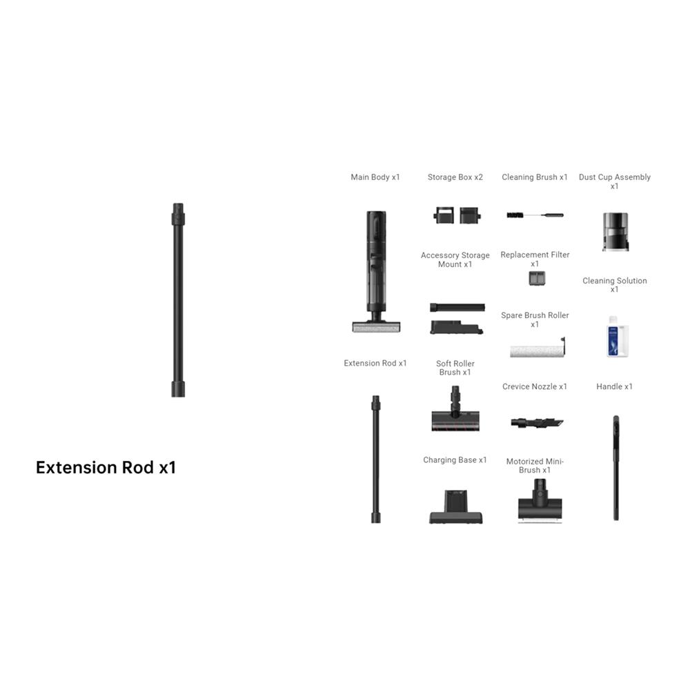 เครื่องทำความสะอาดแบบด้าม DREAME DRE-HHV4 H12 DUAL สีดำ