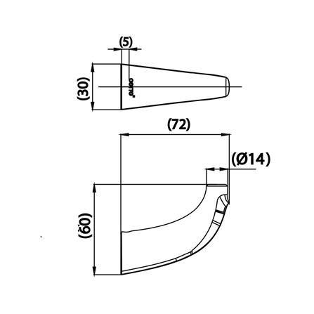 ขอแขวนผ้า COTTO CT0341 (HM) สีโครม_1