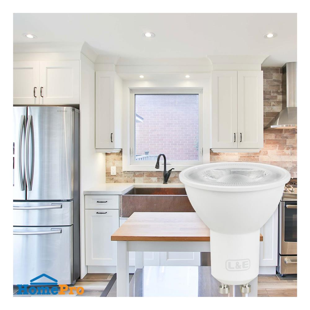 หลอด LED L&E MR16/PAR DIM 220V 7 วัตต์ COOL WHITE GU10