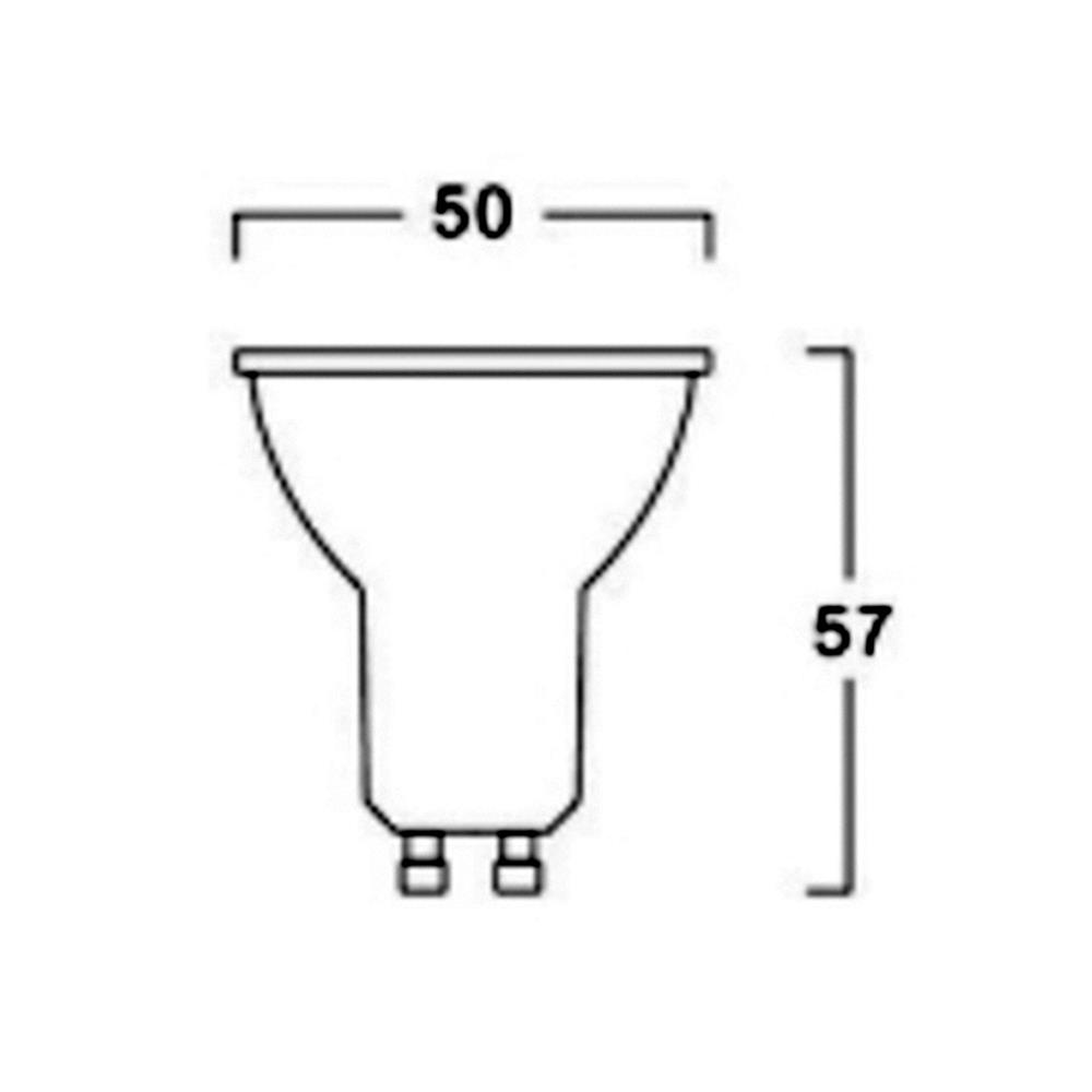 หลอด LED L&E MR16/PAR DIM 220V 7 วัตต์ COOL WHITE GU10