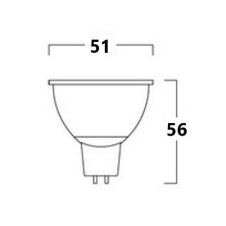 หลอด LED LUMAX MR16/PAR DIM 220V 7 วัตต์ WARM WHITE GU10_4
