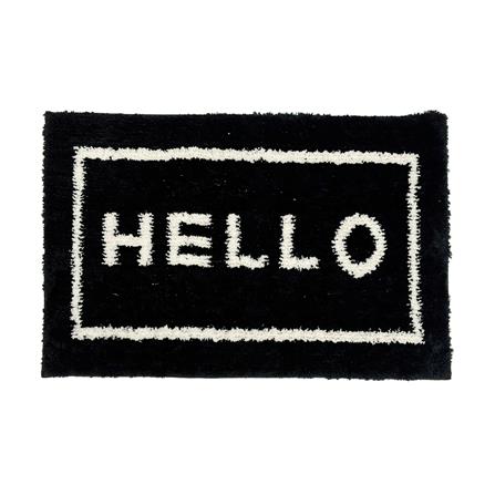 พรม HOME LIVING STYLE HELLO 45X70 ซม. สีดำ_0