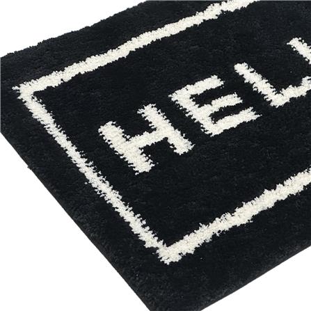 พรม HOME LIVING STYLE HELLO 45X70 ซม. สีดำ_4