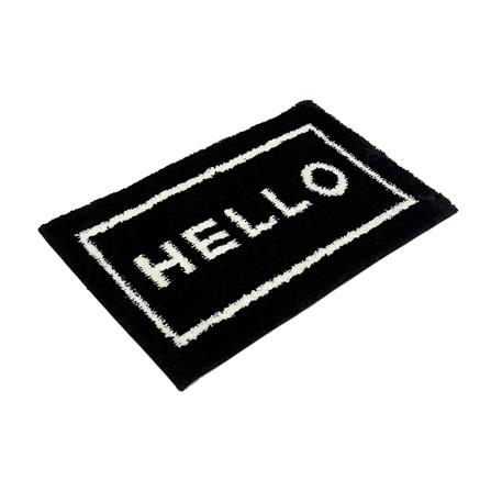 พรม HOME LIVING STYLE HELLO 45X70 ซม. สีดำ_6