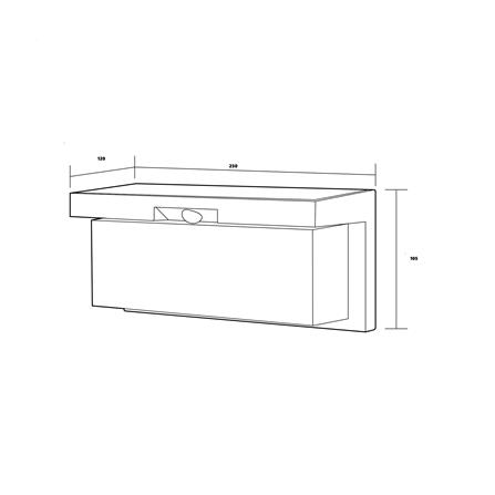 ไฟผนังภายนอก SOLAR LUMAX 74-00065 24 วัตต์ WARM WHITE สีดำ/ขาว_6