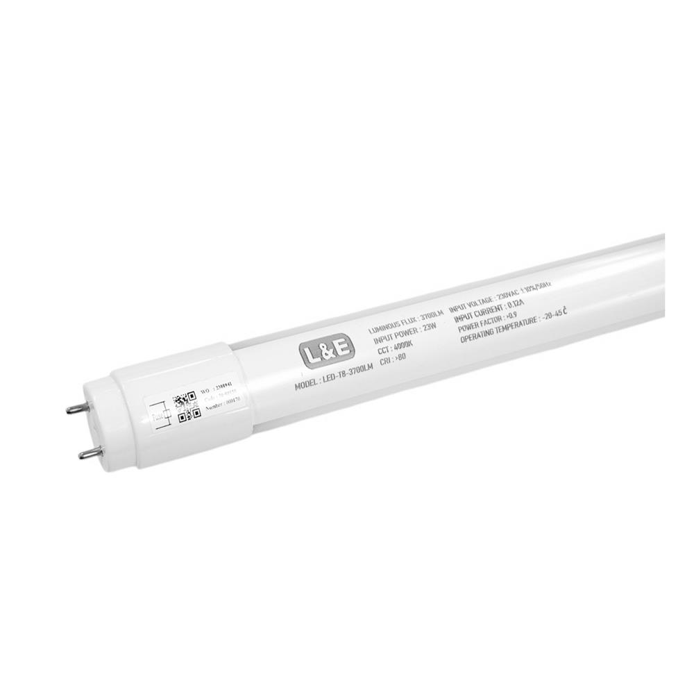 หลอด LED L&E T8 3700LM SE 23 วัตต์ COOL WHITE G13