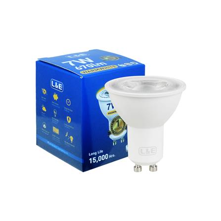หลอด LED L&E MR16/PAR DIM 220V 7 วัตต์ WARM WHITE GU10_2