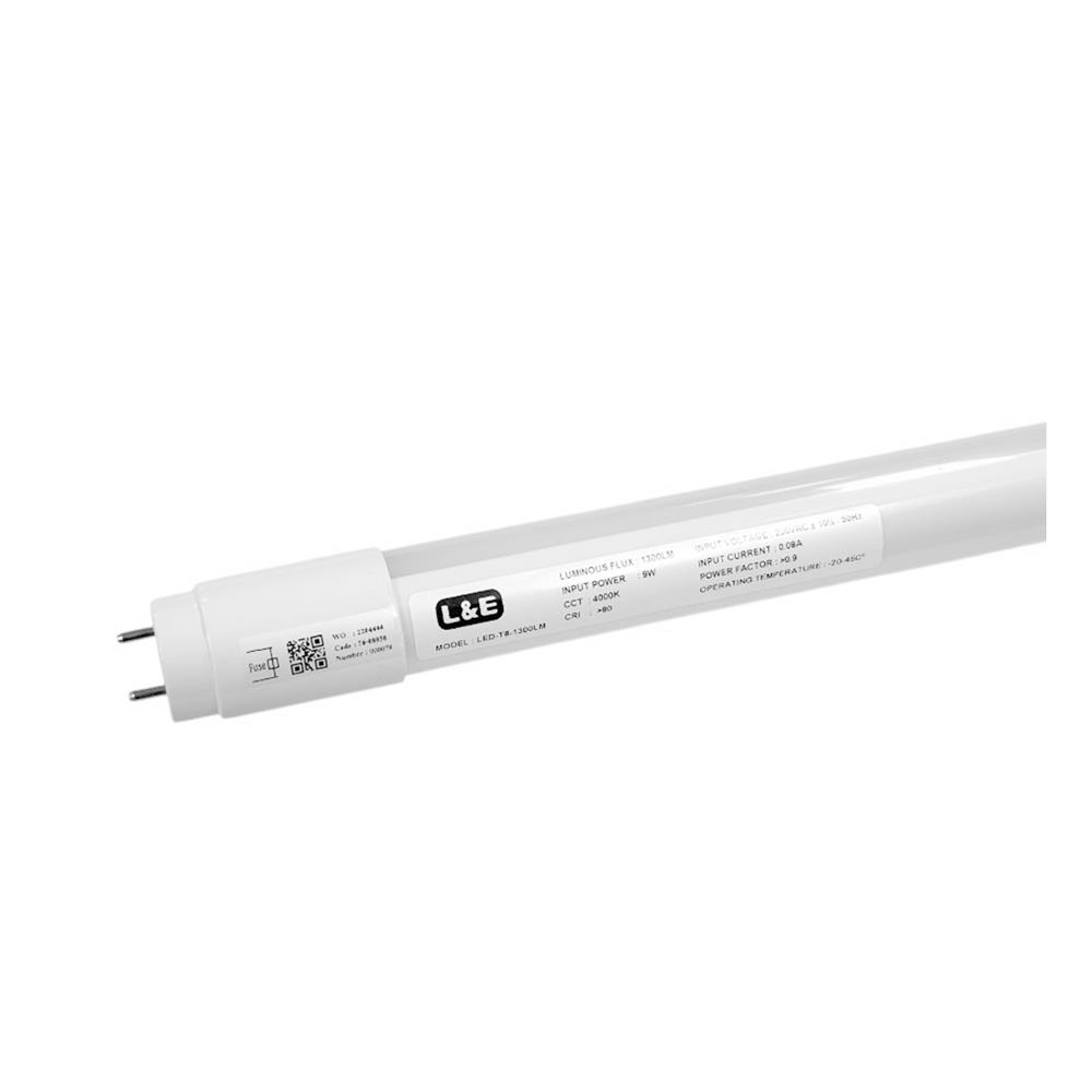 หลอด LED สั้น L&E T8 1300LM SE 9 วัตต์ COOL WHITE G13