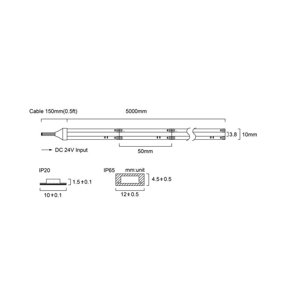 ไฟเส้น LED L&E 16-05327 12 วัตต์ 5 เมตร RGB
