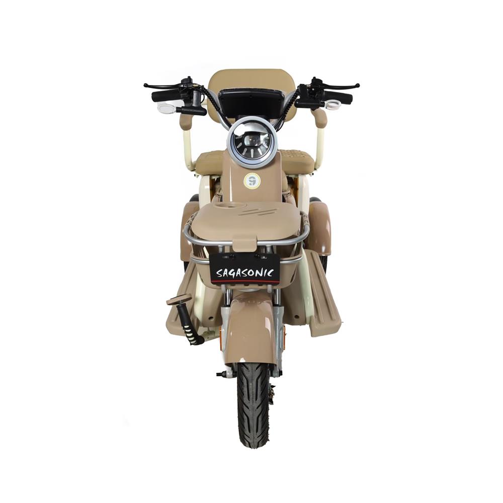 สกู๊ตเตอร์ไฟฟ้า 3 ล้อ SAGASONIC C3 สีน้ำตาล