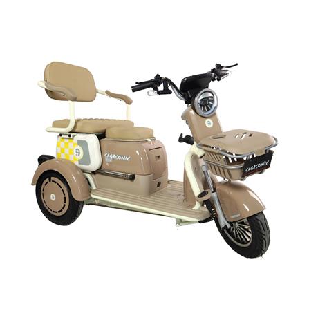 สกู๊ตเตอร์ไฟฟ้า 3 ล้อ SAGASONIC C3 สีน้ำตาล_0