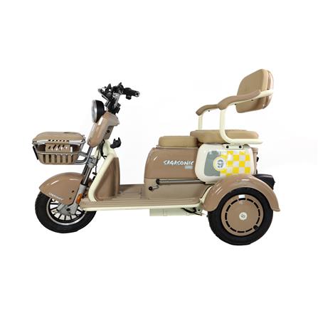 สกู๊ตเตอร์ไฟฟ้า 3 ล้อ SAGASONIC C3 สีน้ำตาล_3