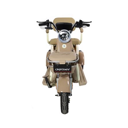 สกู๊ตเตอร์ไฟฟ้า 3 ล้อ SAGASONIC C3 สีน้ำตาล_4