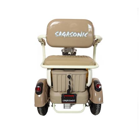สกู๊ตเตอร์ไฟฟ้า 3 ล้อ SAGASONIC C3 สีน้ำตาล_5