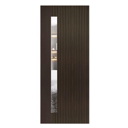 ประตูภายในโพลีสไตรีน ไม่เจาะลูกบิด LINEDEKOR ONE FIFTH 90x200 ซม. สีโอ๊ค_0