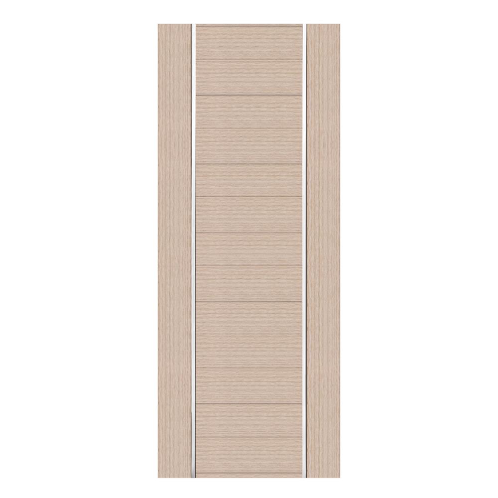 ประตูภายในโพลีสไตรีน ไม่เจาะลูกบิด LINEDEKOR DTD02S 90x200 ซม. สีบีชด้าน