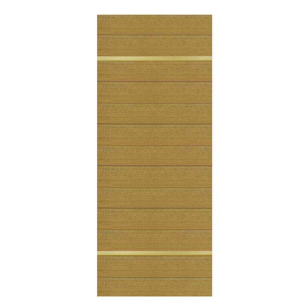 ประตูภายในโพลีสไตรีน ไม่เจาะลูกบิด LINEDEKOR DTD01G 90x200 ซม. สีสักด้าน