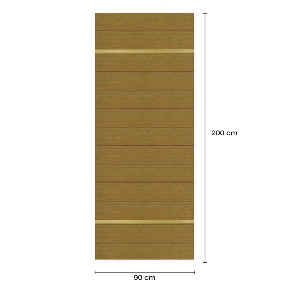 ประตูภายในโพลีสไตรีน ไม่เจาะลูกบิด LINEDEKOR DTD01G 90x200 ซม. สีสักด้าน