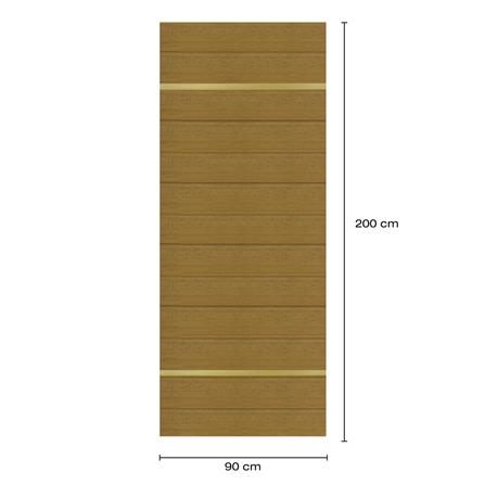 ประตูภายในโพลีสไตรีน ไม่เจาะลูกบิด LINEDEKOR DTD01G 90x200 ซม. สีสักด้าน_4
