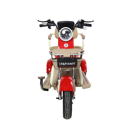 สกู๊ตเตอร์ไฟฟ้า 3 ล้อ SAGASONIC C3 สีแดง/ขาว_3