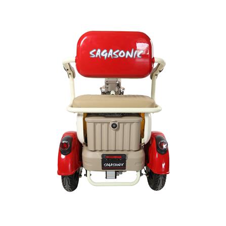 สกู๊ตเตอร์ไฟฟ้า 3 ล้อ SAGASONIC C3 สีแดง/ขาว_4