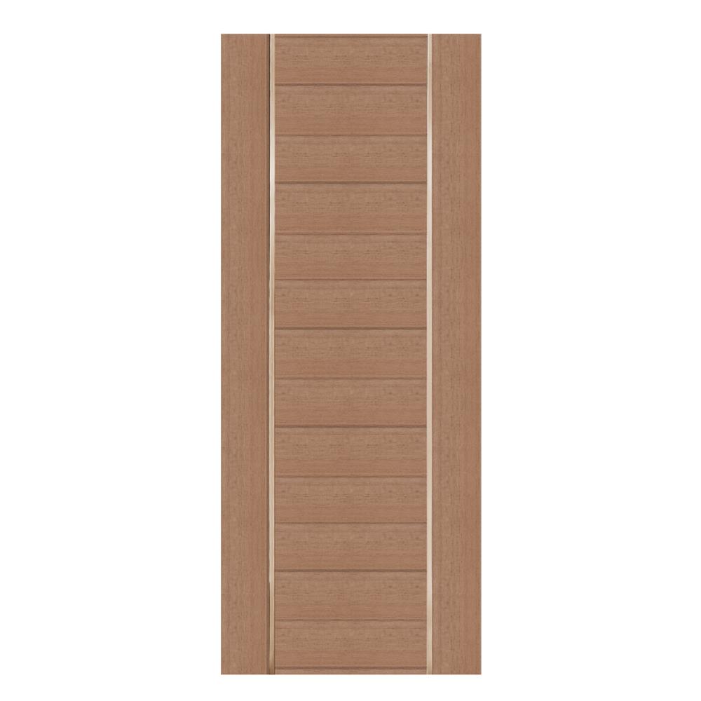 ประตูภายในโพลีสไตรีน ไม่เจาะลูกบิด LINEDEKOR DTD02G 90x200 ซม. สีสักด้าน