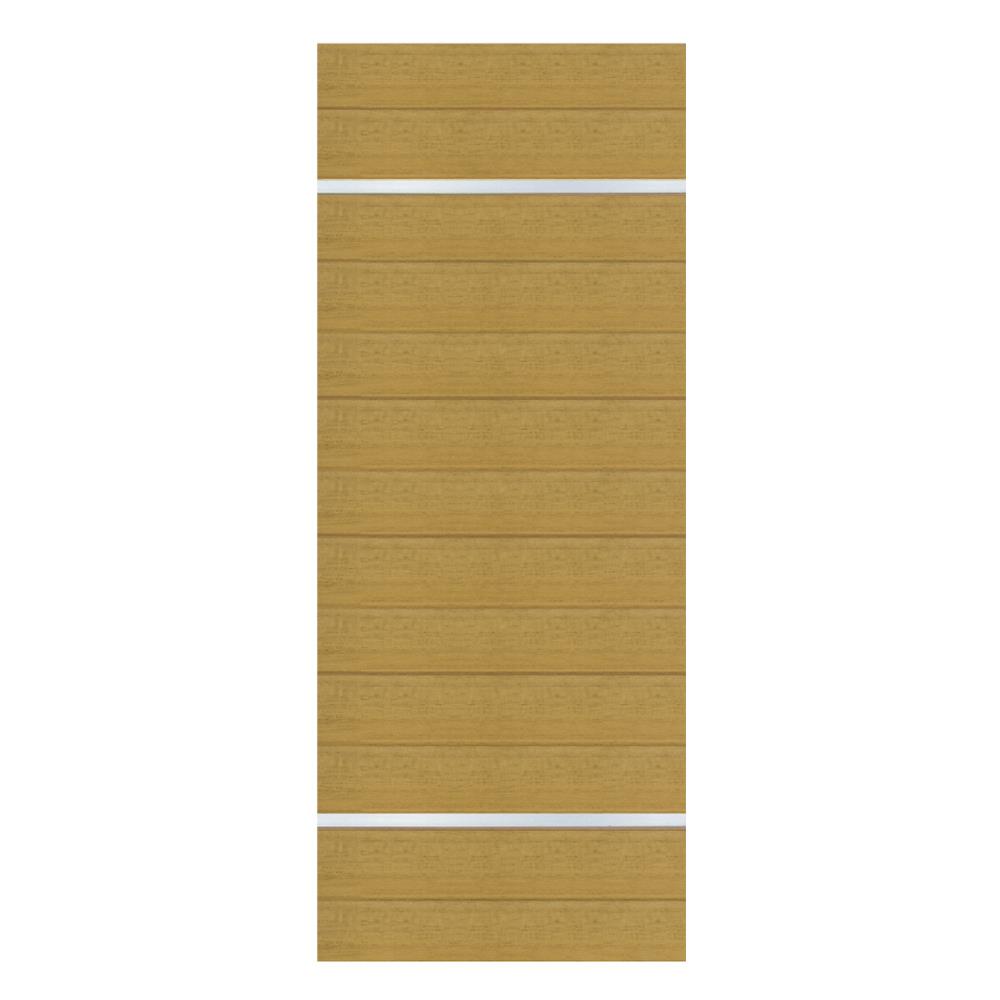 ประตูภายในโพลีสไตรีน ไม่เจาะลูกบิด LINEDEKOR DTD01S 80x200 ซม. สีสักด้าน