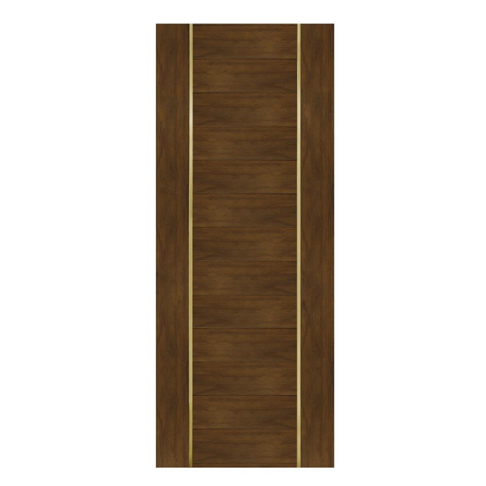 ประตูภายในโพลีสไตรีน ไม่เจาะลูกบิด LINEDEKOR DTD02G 90x200 ซม. สีโอ๊คด้าน