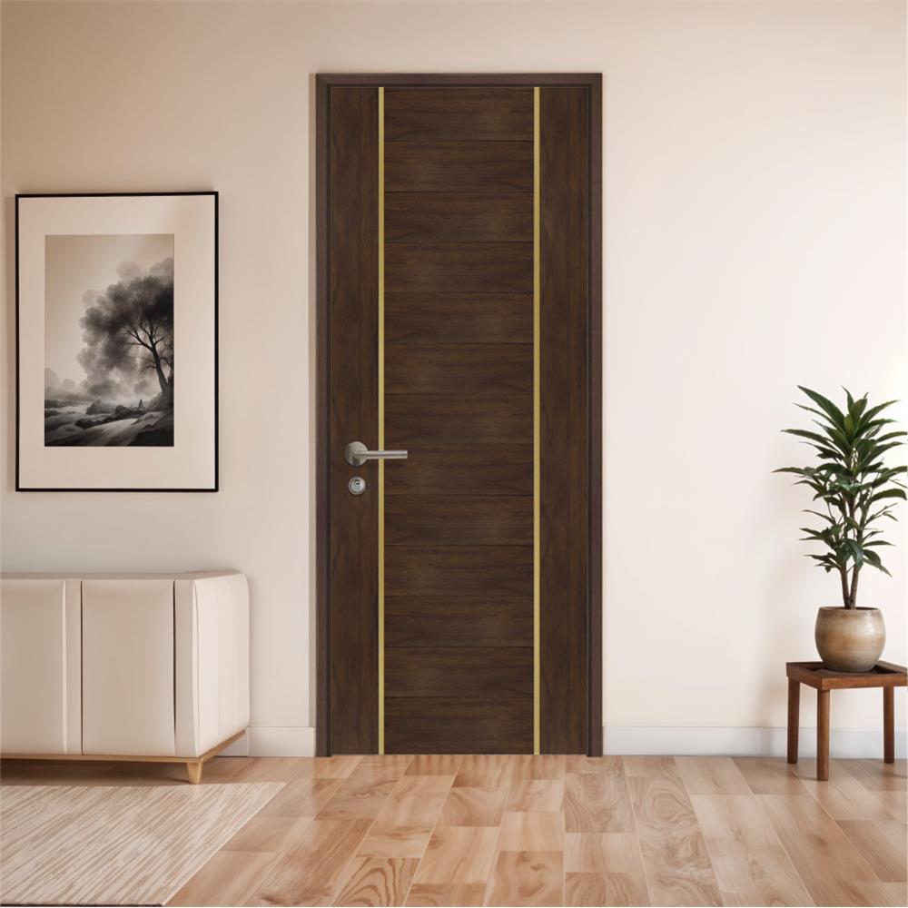 ประตูภายในโพลีสไตรีน ไม่เจาะลูกบิด LINEDEKOR DTD02G 90x200 ซม. สีโอ๊คด้าน