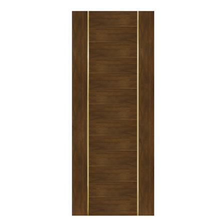 ประตูภายในโพลีสไตรีน ไม่เจาะลูกบิด LINEDEKOR DTD02G 90x200 ซม. สีโอ๊คด้าน