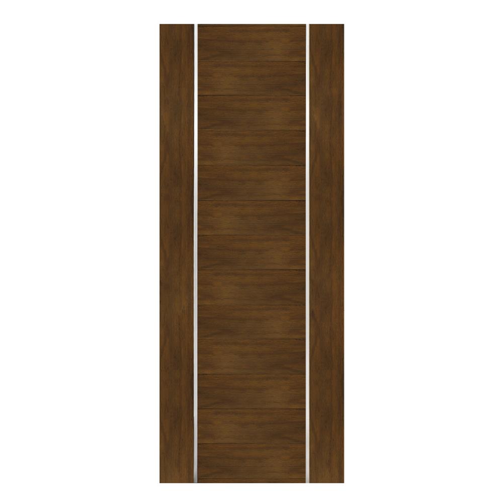 ประตูภายในโพลีสไตรีน ไม่เจาะลูกบิด LINEDEKOR DTD02S 90x200 ซม. สีโอ๊คด้าน